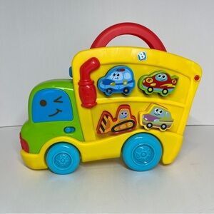 B Kids Blue Box Sirens N Sounds Puzzle Truck Vehicle Ramp Space Saving Toy Cars